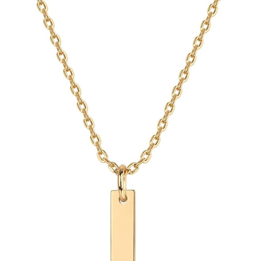 14K Gold Plated Dainty Cubic Zirconia Pendant Necklace for Women | Dot, Elephant